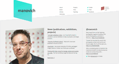Desktop Screenshot of manovich.net