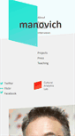 Mobile Screenshot of manovich.net
