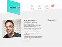 Tablet Screenshot of manovich.net